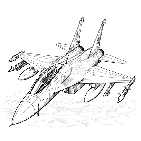 Coloring Pages Of Jets Planes