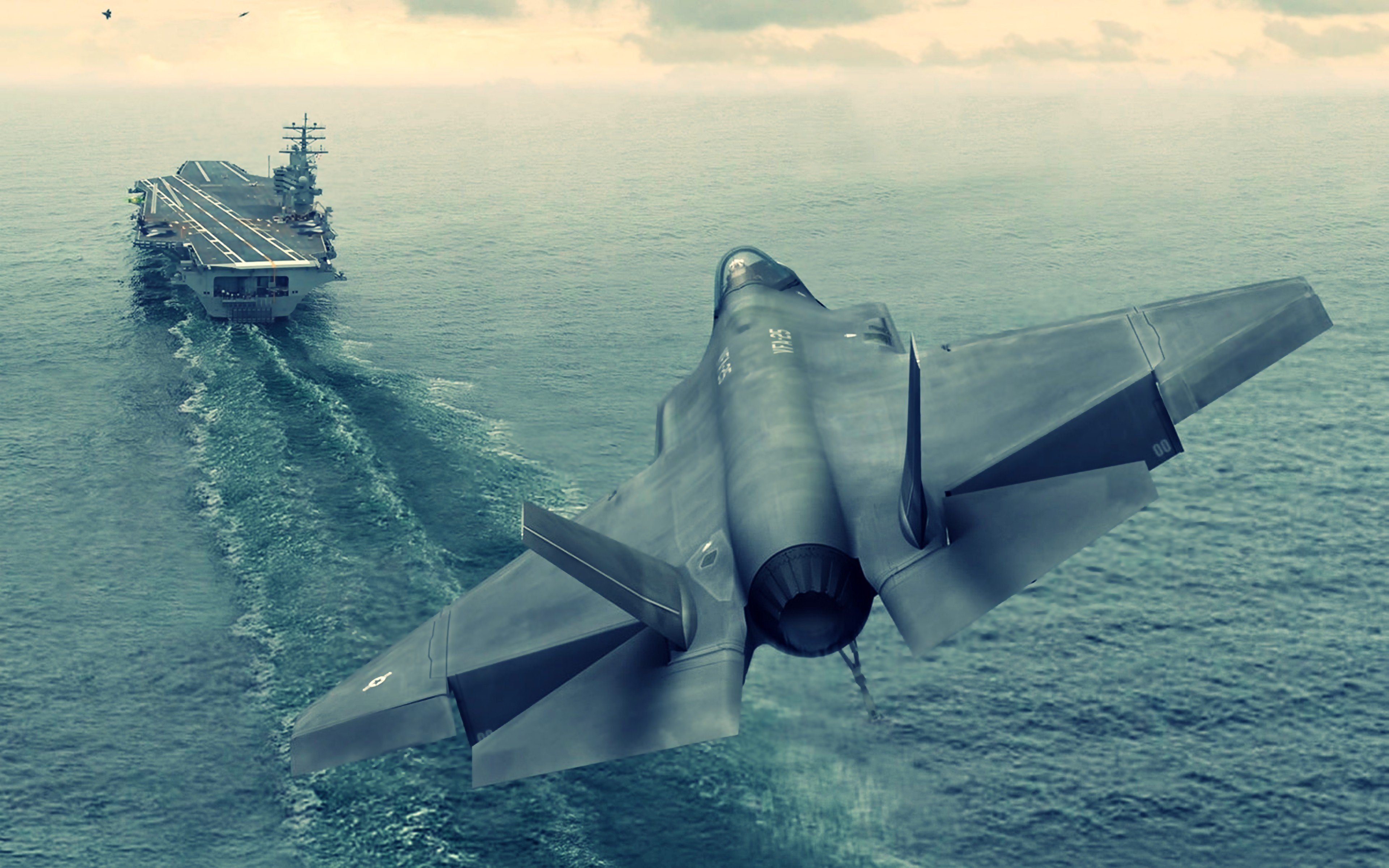 Download Wallpapers Lockheed Martin F 35 Lightning Ii F 35 Fighter Bomber View From Above