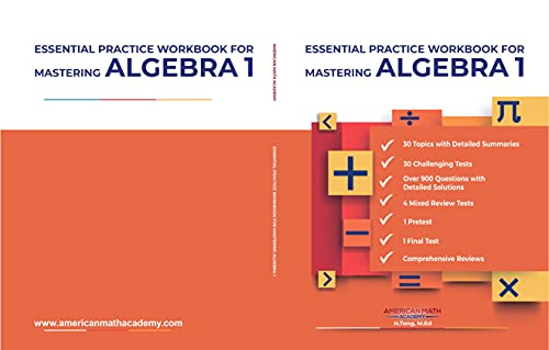 Essential Practice Workbook For Mastering Algebra 1 Academy American