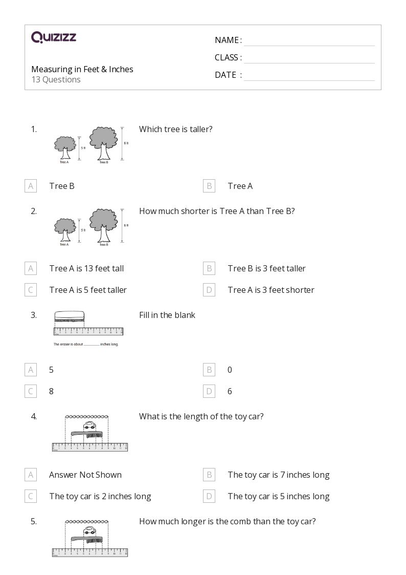 Feet To Meters Worksheets