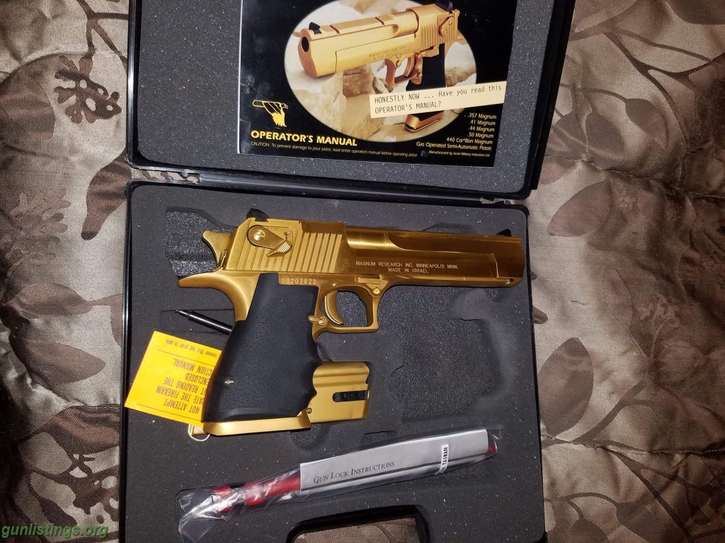 Gold Desert Eagle 50 Cal