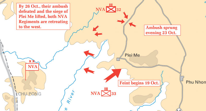 Ia Drang Valley Opening Moves Battle Map Battle Archives