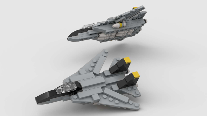 Lego Moc Top Gun F-14 Tomcat (Mini/Midi Scale) Fighter Jet, 49% Off