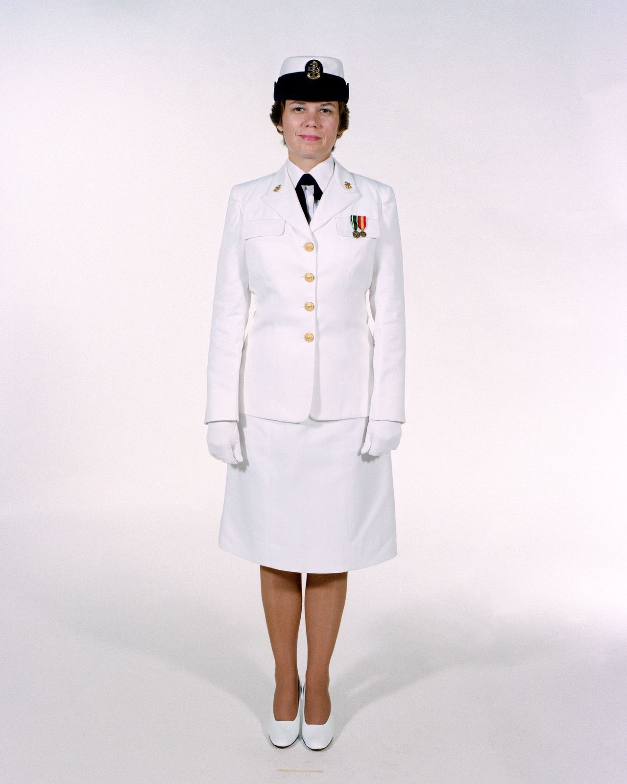 Navy Uniforms Women S Full Dress White Chief Petty Officer 1984