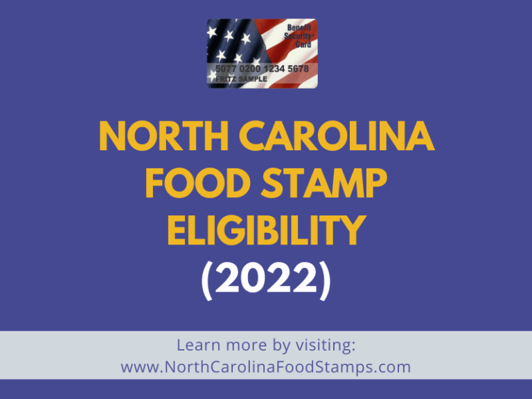 North Carolina Food Stamp Calculator For 2022 North Carolina Food Stamps