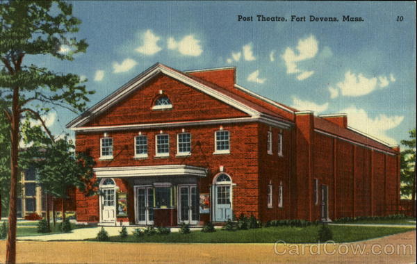 Post Theatre Fort Devens Massachusetts Postcard