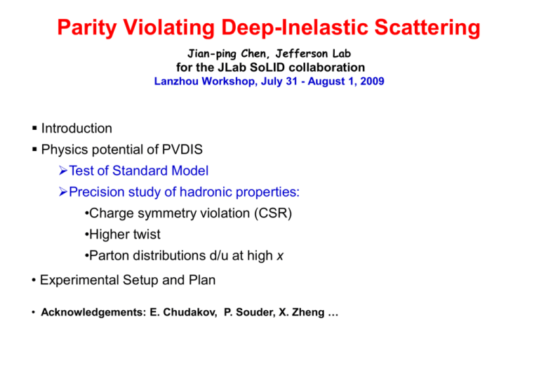 Status Update Jian Ping Chen Jlab Solid Collaboration Meeting Ppt Download