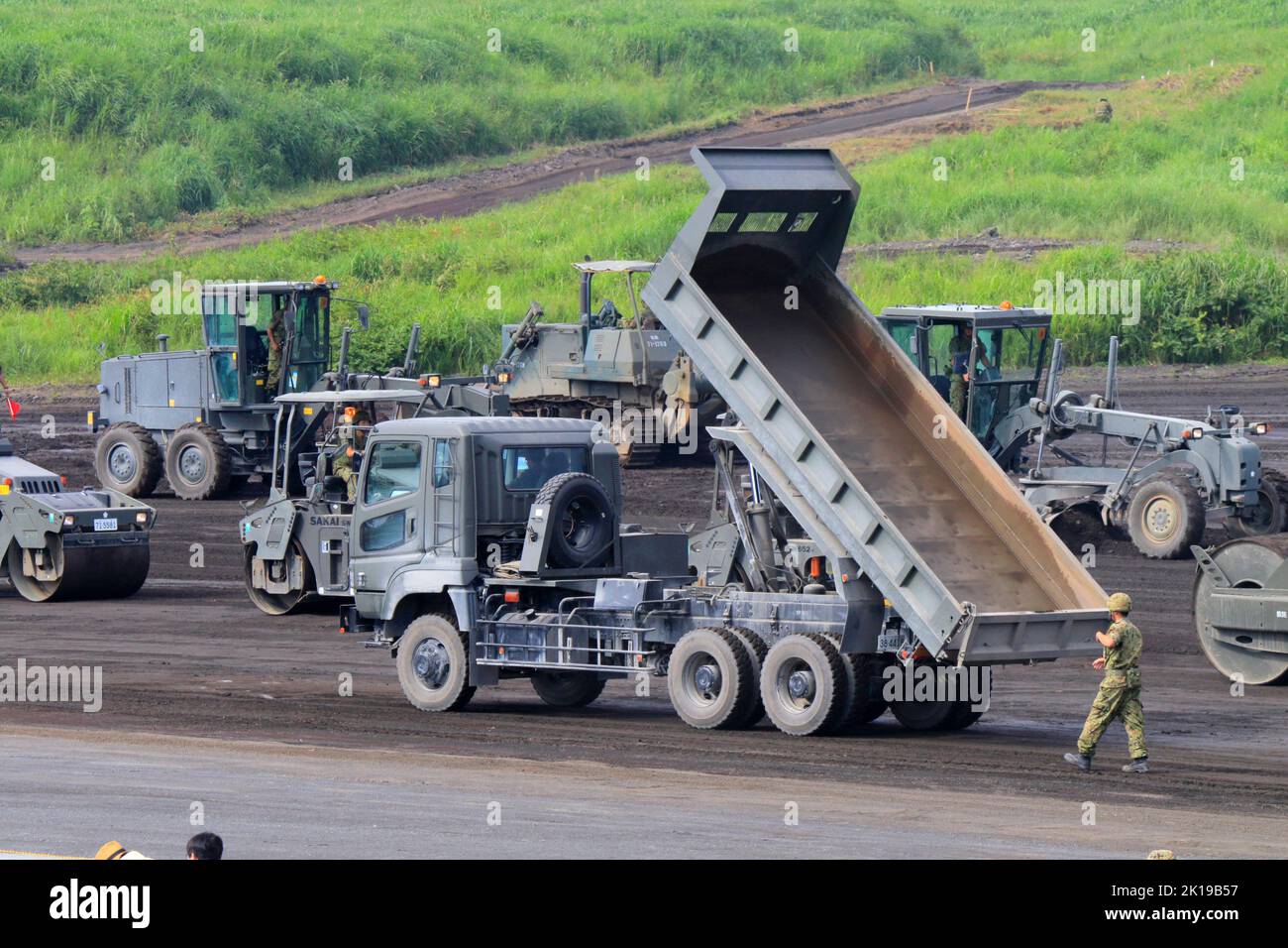 Truck Mounted Artilleries Maneuver To Assembly Area Focus