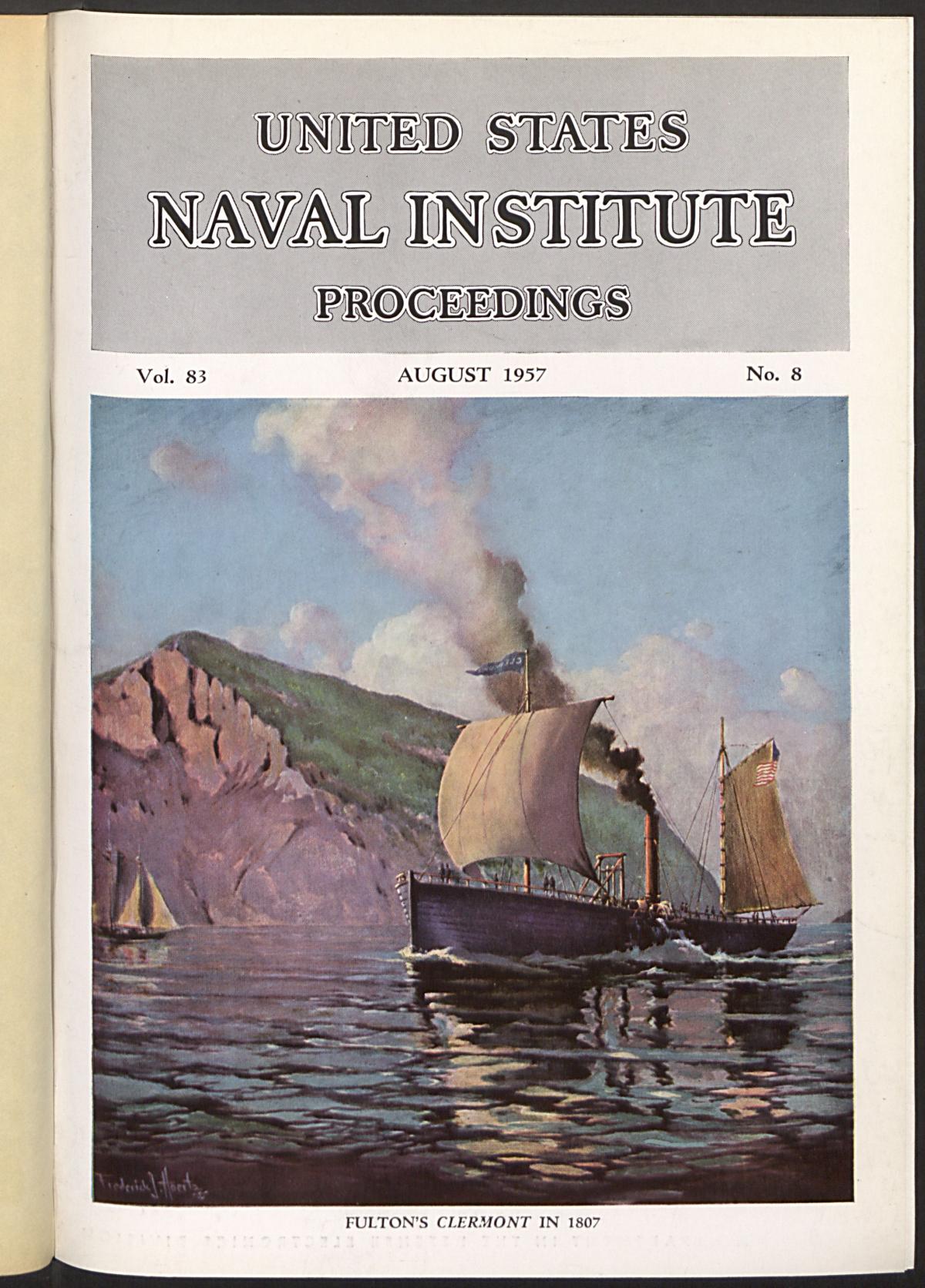 U S Naval Institute Proceedings August 1957 At Wolfgang Amp 39 S