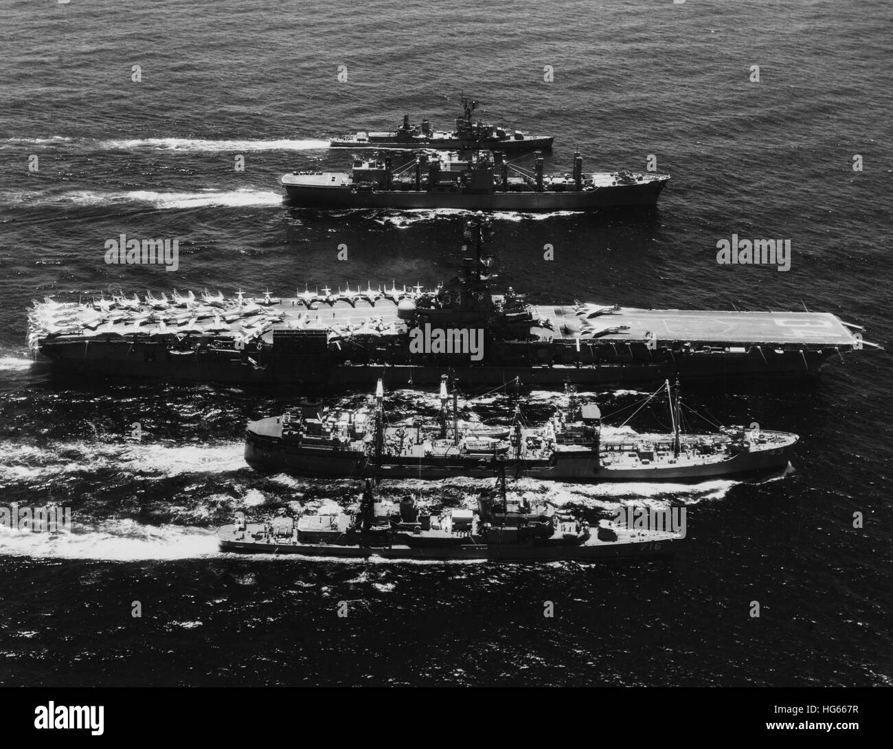 U S Navy Seventh Fleet Ships Replenishing In The South China Sea