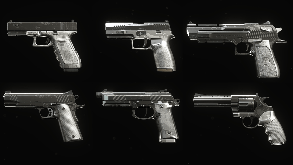 Unlocked Platinum Camo For All Pistols Rendered With Maximum Graphics